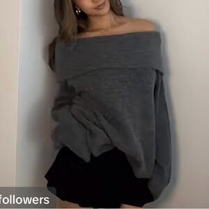 Off Shoulder Sweater